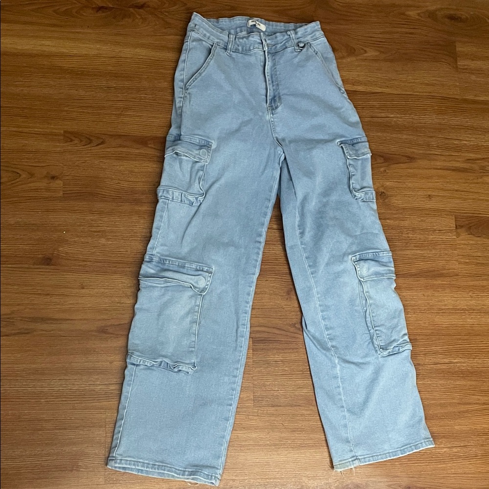 American Bazi Denim Cargo Pants